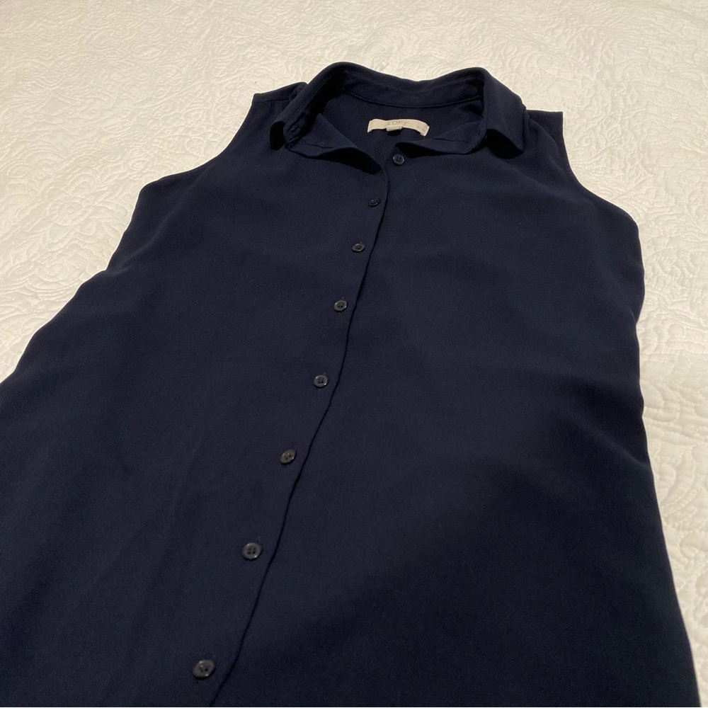 Ann Taylor Loft Petite Button Down Lined Dress Sl… - image 4